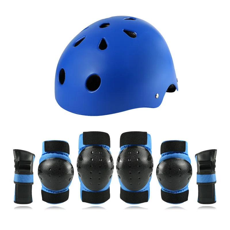 

7 pcs/set Roller Skating Helmet Protector Knee pads Elbow protection Wrist guard