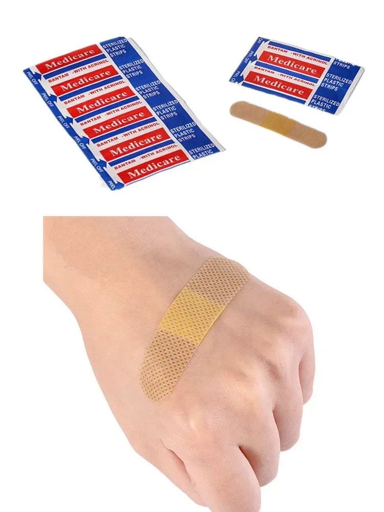 

100pcs/lot Baby Disposable Patch Bandage Tape Adhesive Plaster Wound Medical Adhesive Tape Emergency Bandaids Kit for Children