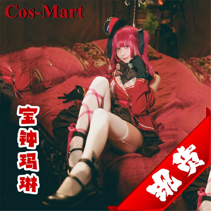 كوس مارت أنيمي VTuber Hololive Houshou البحرية تأثيري حلي جميلة حلوة فستان موحد نشاط حفلة لعب الأدوار الملابس