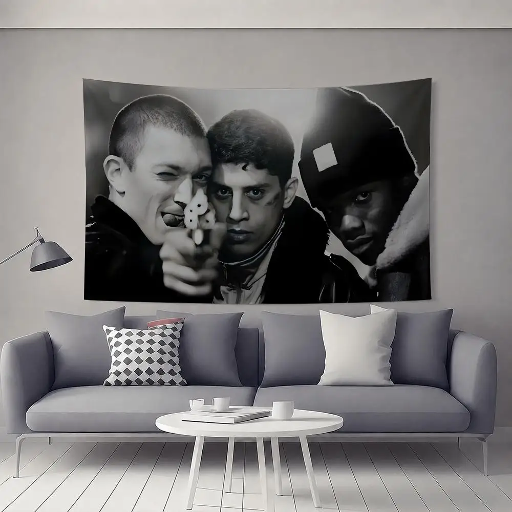 La H-haine Moive Tapestry Tapestry Flat Polyester Wall Hanging, Cozy Kids Bedside Decor Healing Home Accent Gift Wall Art