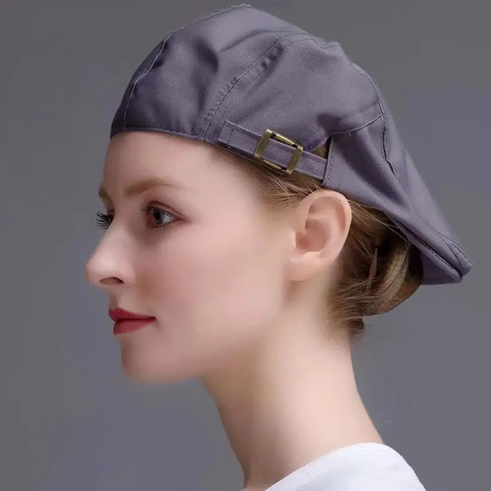 หมวกเชฟโรงแรมอเนกประสงค์, หมวกผ้าโพลีเอสเตอร์สำหรับใส่ทำงานตาข่ายฝ้ายสามารถพับเก็บได้หมวกสำหรับโรงแรม