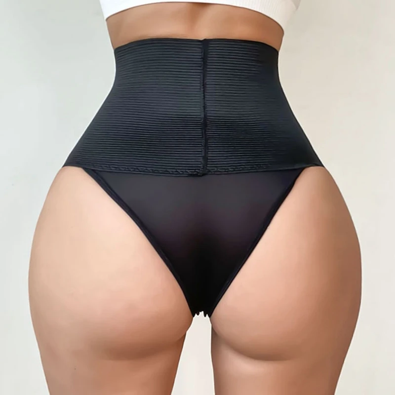 XS-2XL Women High Waist Slimming Panties Hip Lift Ladies Briefs Comfort Elastic Intimates Shapewear Thongs