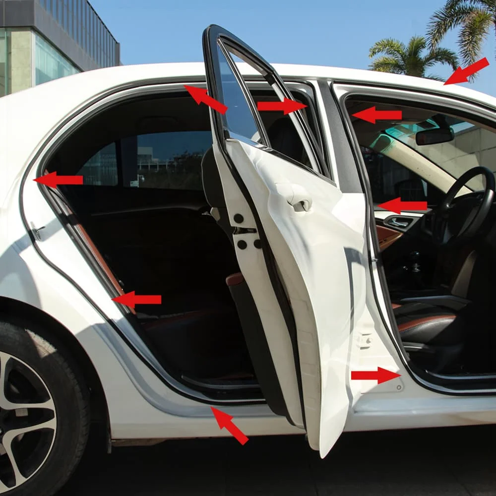 

2-метровая автомобильная резиновая уплотнительная лента для двери, двухслойная, тип B для Dodge Caliber Challenger Charger Durango