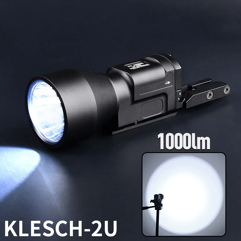 KLESCH 2U Tactical ak accessories Flashlight Zenitc 1000 Lumens High Power Strobe Lamp With Remote Pressure Switch Fit 20mm Rail