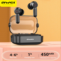 Awei T58 Bluetooth 5.3 Earphones Sports LED Lights Headset Wireless In-Ear Gaming Low Latency Dual Mode Music Headphones