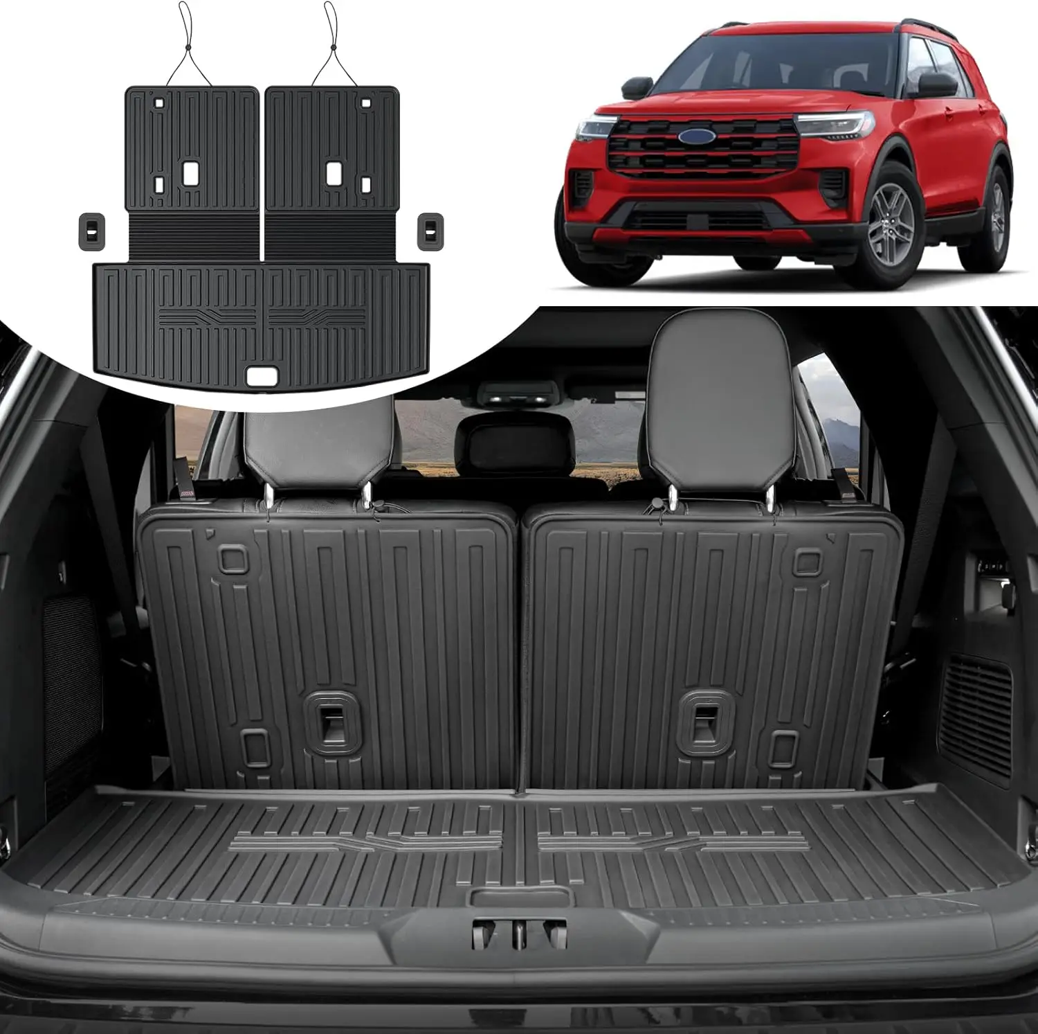

All-Weather Cargo Mat for 2020-2026 Ford Explorer Trunk Liner Replacement Accessories