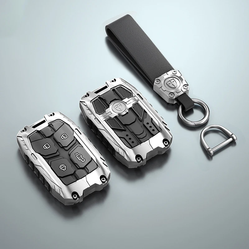 Zinc Alloy Smart Remote Key Case Cover Holder Chain For Chery ICAR V23 2025 Auto Interior Accessories