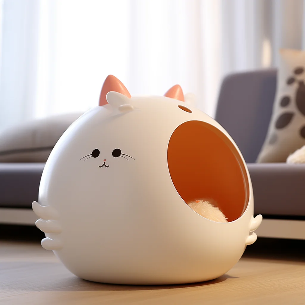 Cheap 3D-Printing Cute popular cat and dog beds indoor pet house modern animal bed furniture