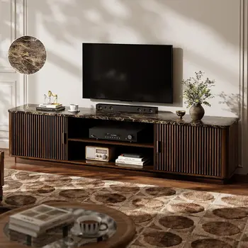 Faux Marble TV Console 1