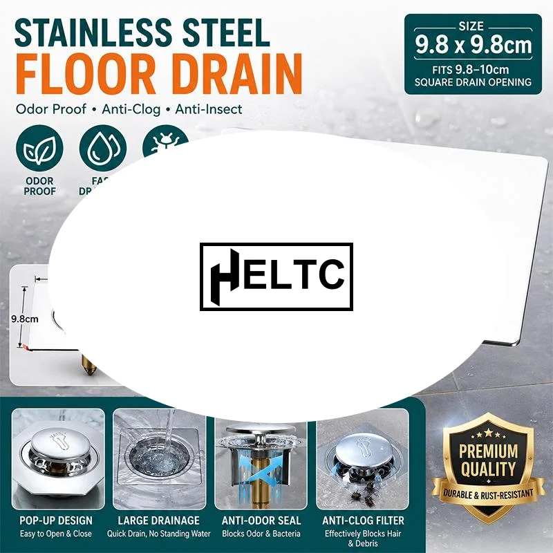 1Pcs Push Type Sink Drain Insert Stainless Steel Floor Drain Core Plastic/Copper Core Insect Proof Odor Prevent Drain Filter