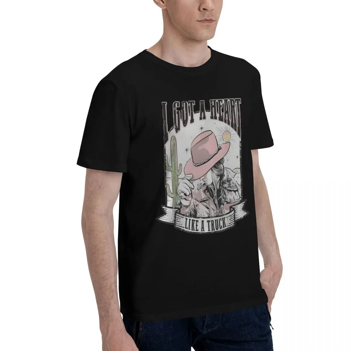 Cowboy Heart Truck Design Campaign Kemp Hot Sale Tshirt Top quality Activity competition Eur Size