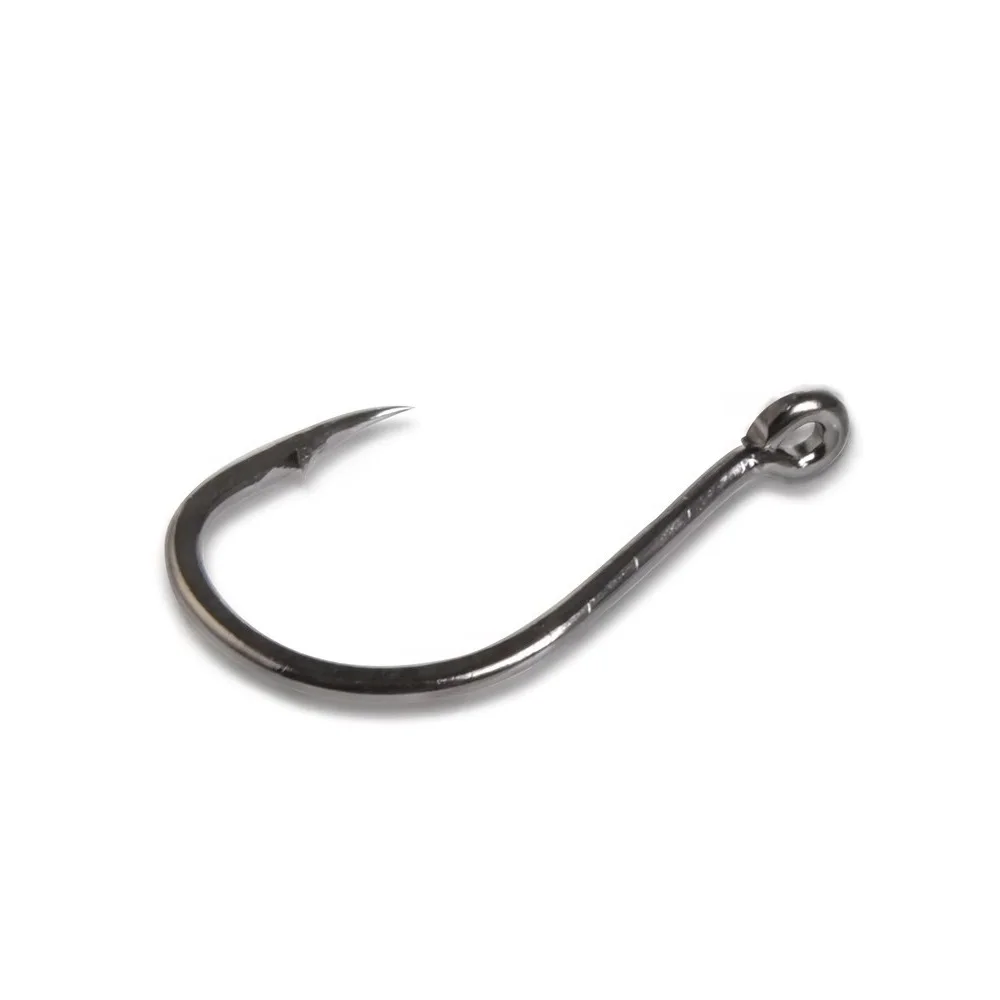 7-10PCS High Carbon Steel Fishing Hook ISEAMA 1#-12# Barbed Single Carp Hook With Eye Fishing Accessories