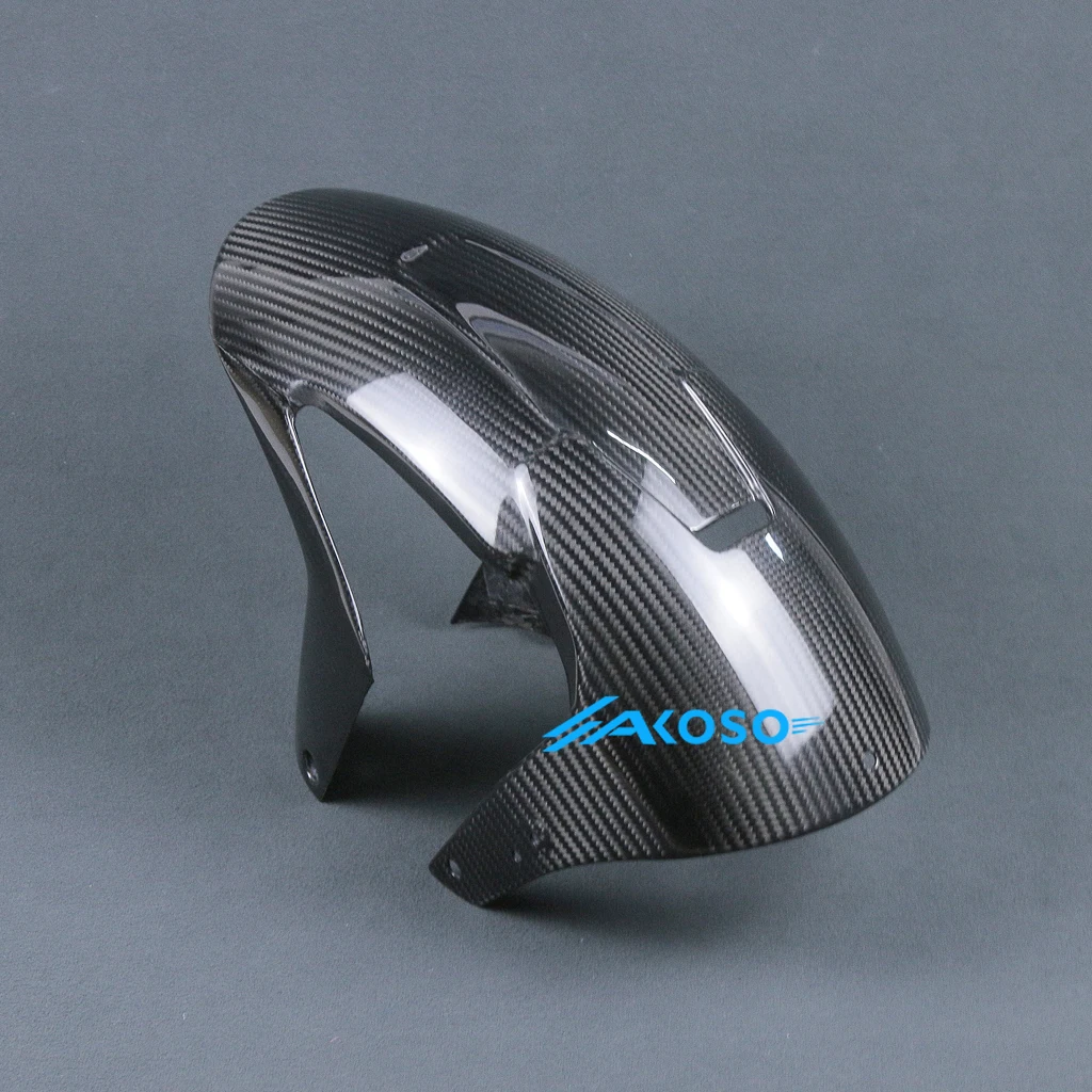 3K Full Dry Carbon Fiber Motorcycle Front Fender Hugger Mudguard  Fairing Kits For Aprilia RS660 2020 2021 2022 2023 2024 2025