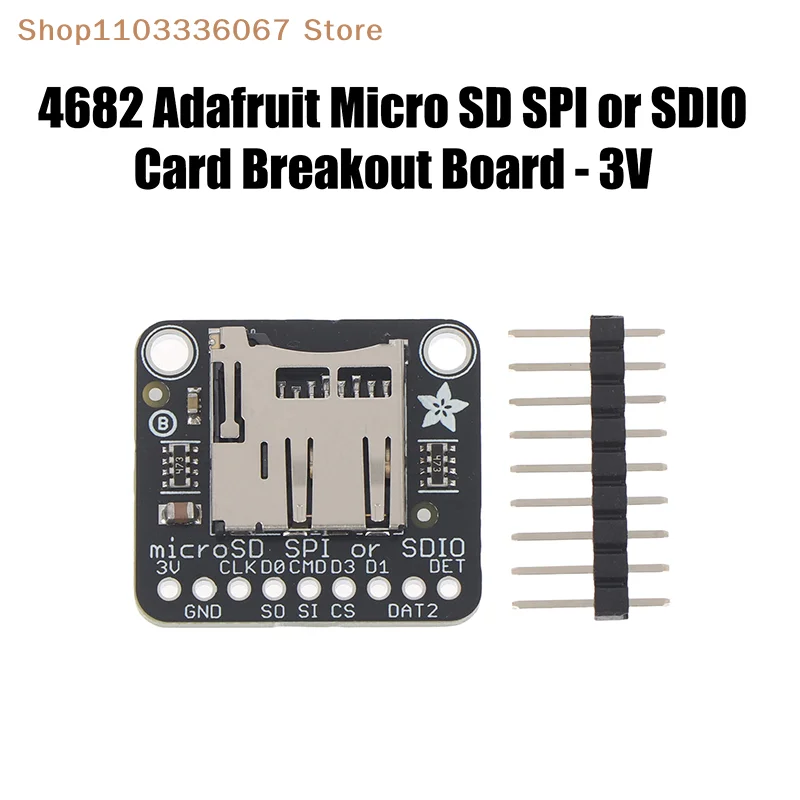 [YA]4682 Adafruit Micro SD SPI Or SDIO Card Breakout Moudle Branching Board 3V Only