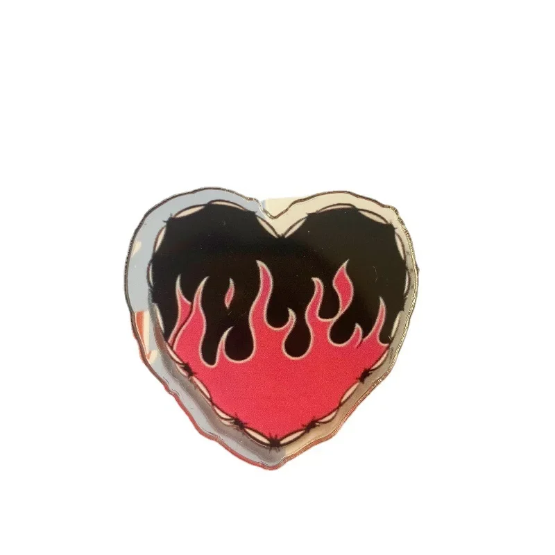 Beautiful Spring Clips for Girl Heart-shape Plastic Paper Clips Office Multi-purpose Clips Student School Stationery