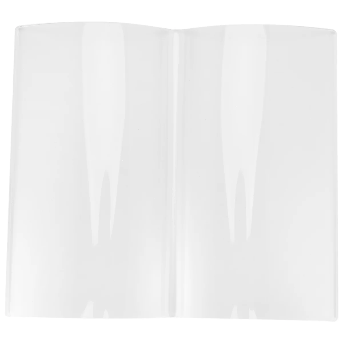 A62X Book Shaped Stand Acrylic Transparent Book Display Shelf Home Art Decoration Desktop Magazines Recipe Storage Shelf