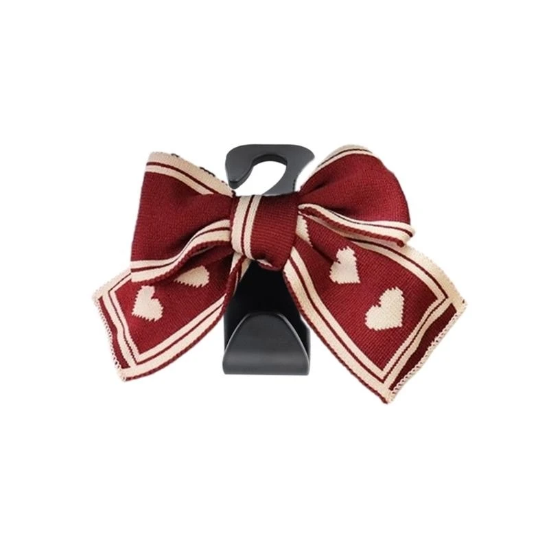 

Practical Car Organizers with Bowknot Designs ABS Hook for Groceries & Handbags