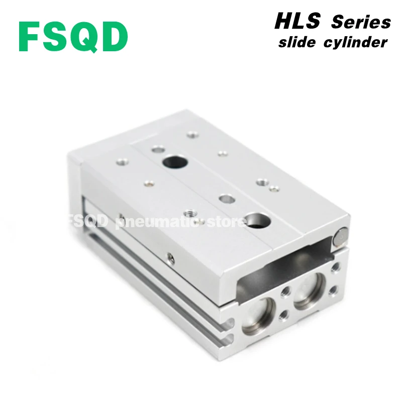 اسطوانة الشريحة الهوائية HLS16,HLS20-10,20,30,40,50,75,100,125,150 AS BS AF BF A B FSQD HLS series,HLSL16,HLSL20