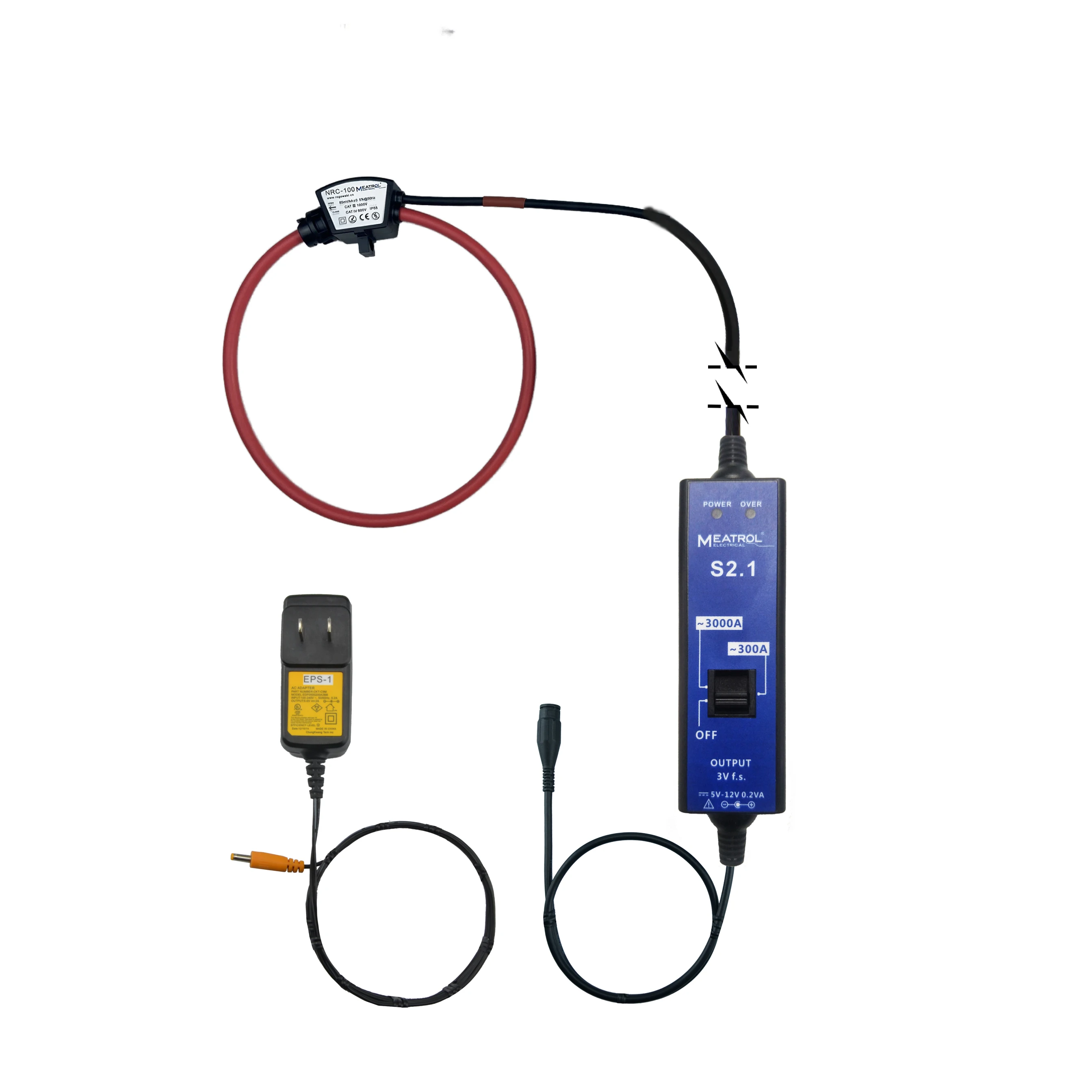 3V AC output Oscilloscope Current Probe Rogowski coil converter Current sensor for Oscilloscope