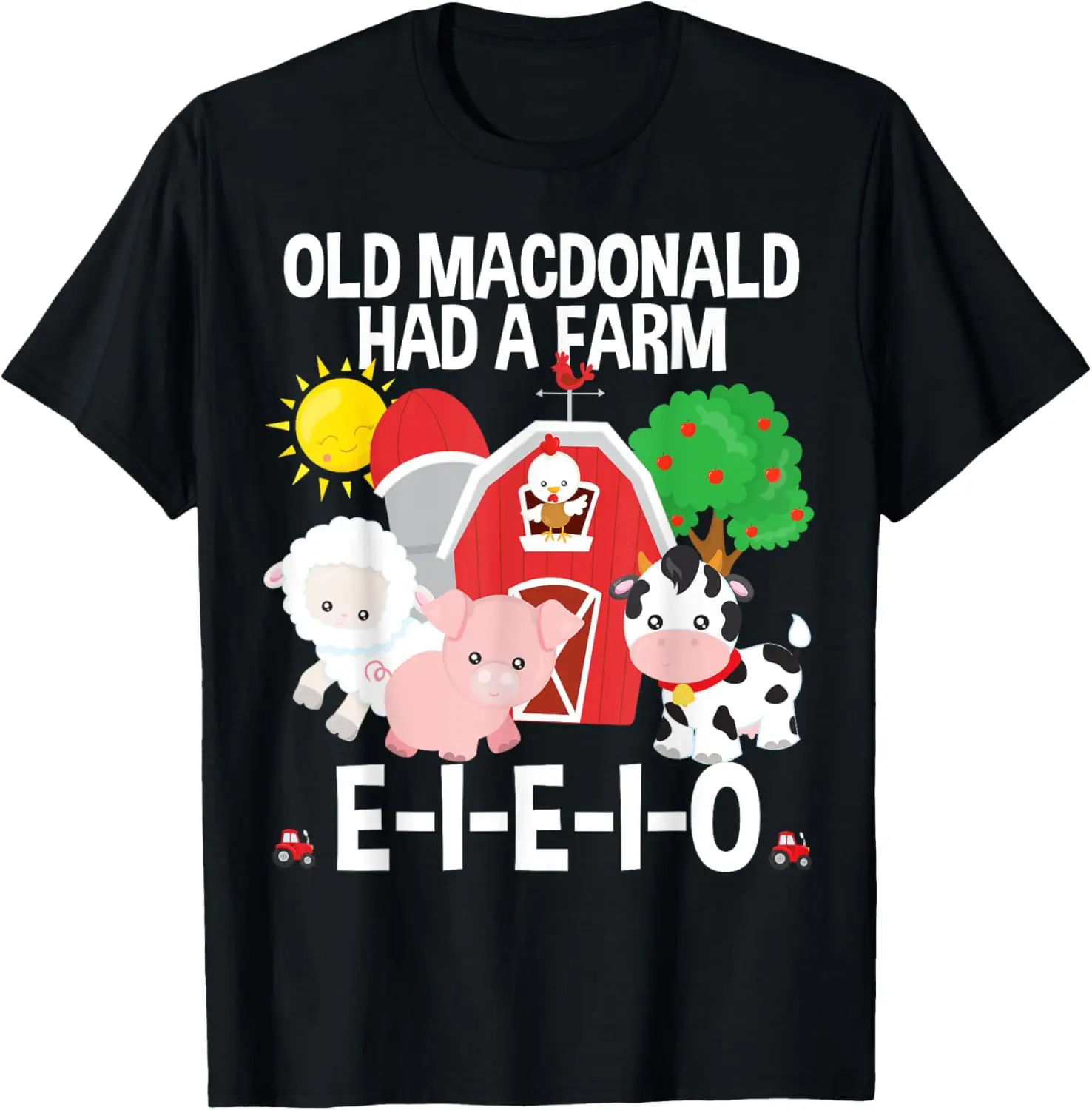 Toddler Kids Old MacDonald Had a Farm E-I-E-I-O Nursery Song T-Shirt