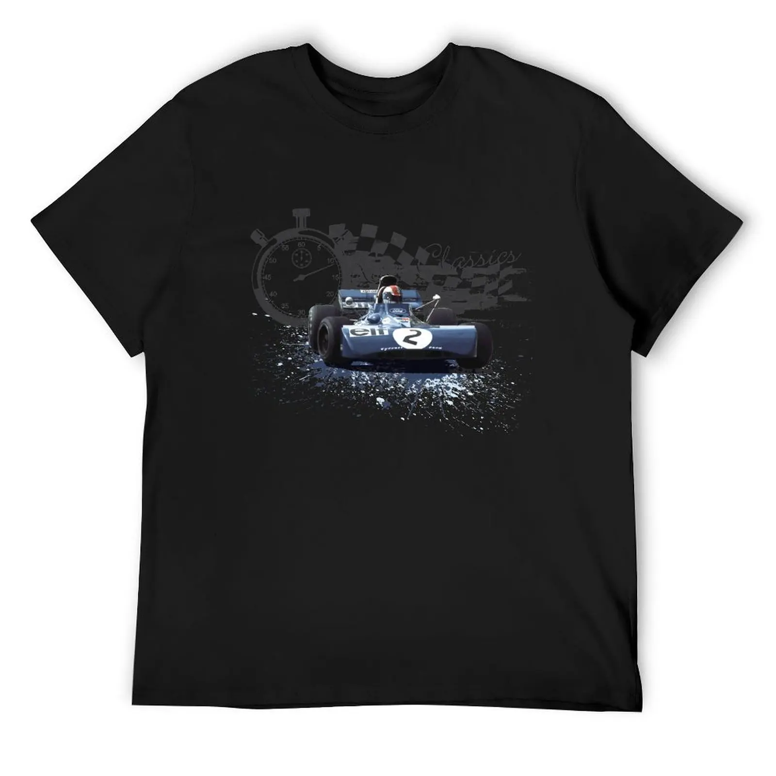 Retro Formula 1 T-Shirt - Tyrrell Cevert Design T-Shirt T-Shirt