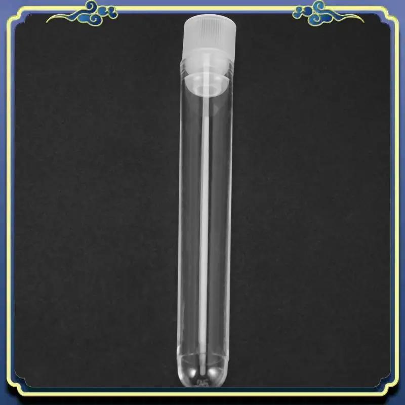 

Portable 2000Pcs Clear Plastic Test Tubes With White Screw Caps Sample Containers Bottles Push Caps 12X75mm