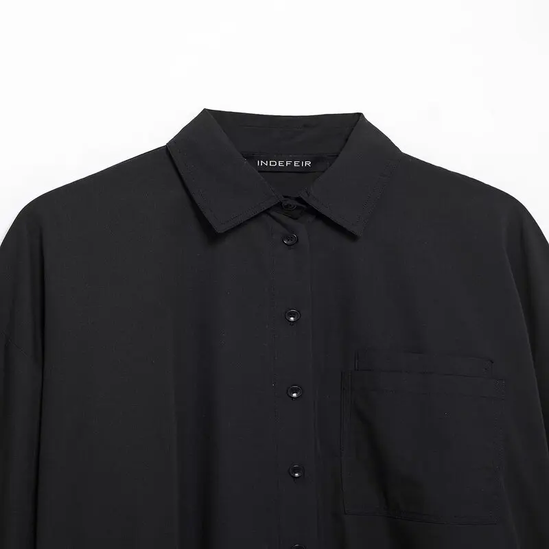 

Spring 2025 Women's Cotton Long Sve Turn-down Collar Loose Silk irt Simple Sle Faionable Versatile Comfortable Fit