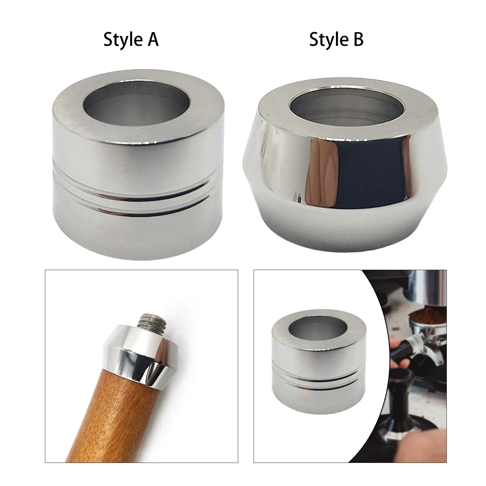 에스프레소 기계용 금속 포타필터 핸들, 22mm 직경