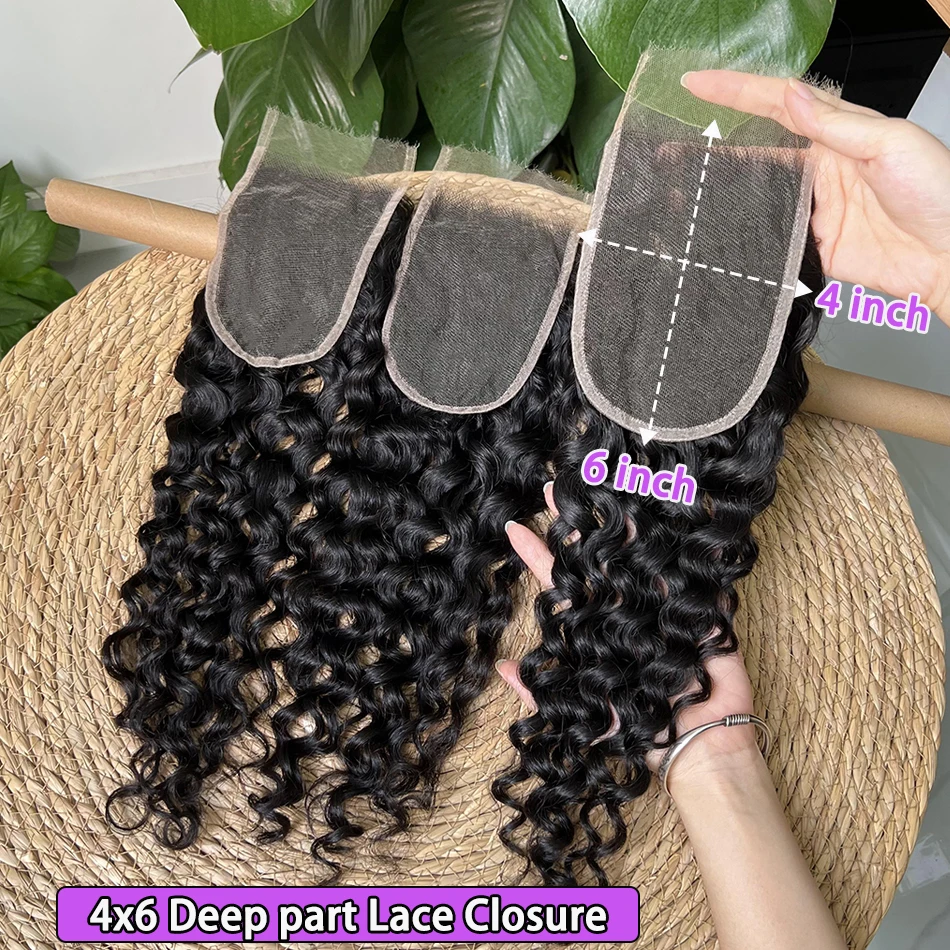 

Wate Wave 4x6 HD Невидимая кружевная застежка Человеческие волосы Предварительно выщипанные отбеленные узлы Кружева Натуральный черный цвет 100% необработанные человеческие волосы