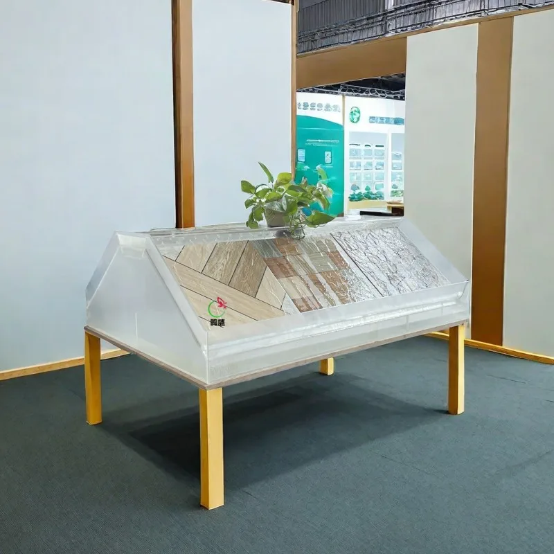 Touch anti-skid display machine Tile sneaker sample running water porcelain desktop acrylic anti-skid display stand