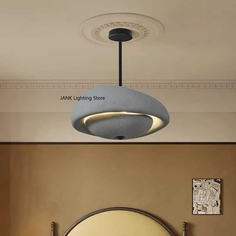 Lámpara colgante japonesa Wabi-Sabi, lámpara de techo para dormitorio, salón, restaurante, decoración de habitación, luminarias que incluyen fuente de luz