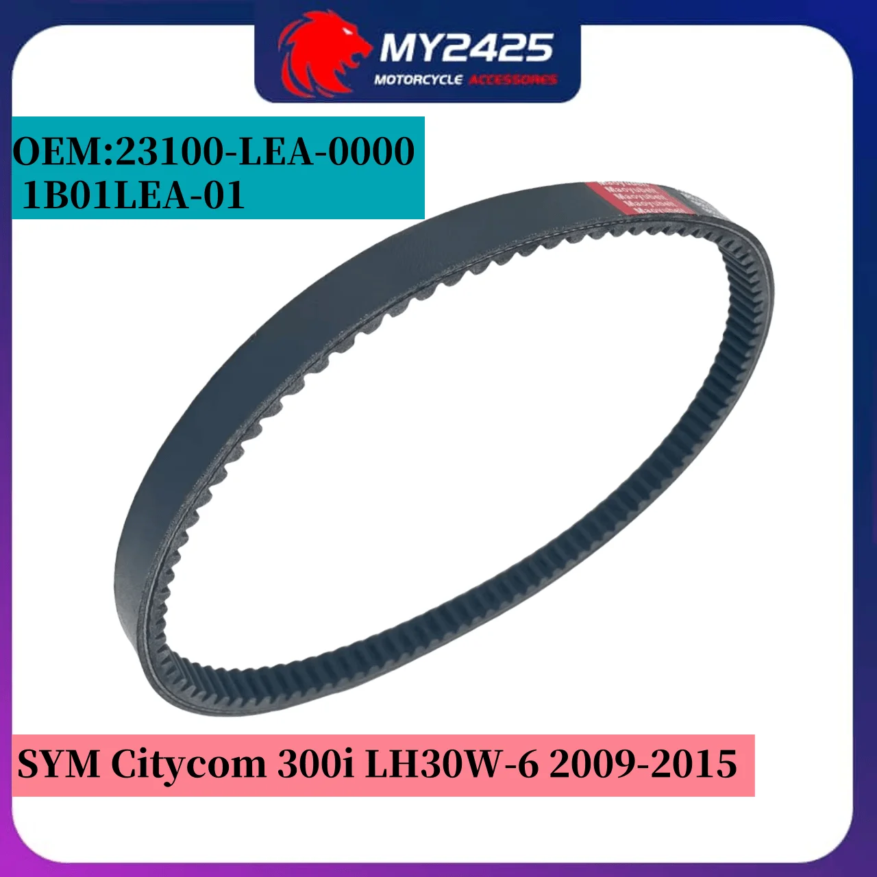 

983.3x23.8x28 Drive Belt 23100-LEA-0000 For SYM Citycom 300i LH30W-6 20092010 2011 2012 2013 2014 2015 1B01LEA-01 983.3 23.8