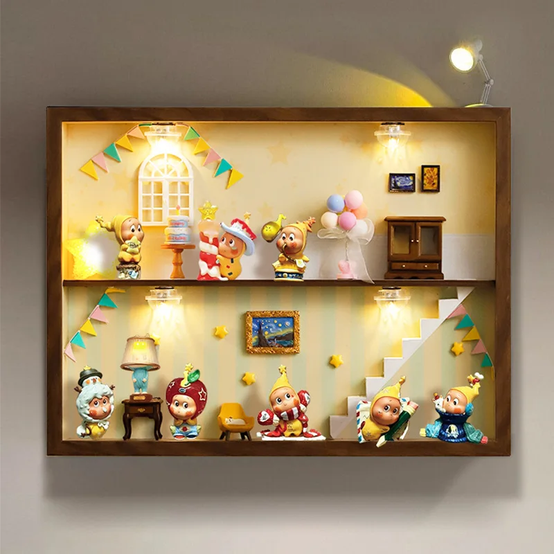 Blind box storage wall display stand magnetic switch box blocking hanging pictures