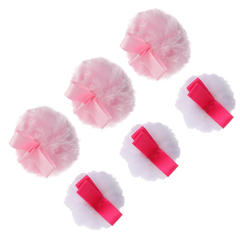 พัฟแต่งหน้า 6 ชิ้น อุปกรณ์แต่งหน้าที่จำเป็นสำหรับผู้หญิง ของขวัญแสดงความรักและความกังวล แป้งพัฟเครื่องสำอาง