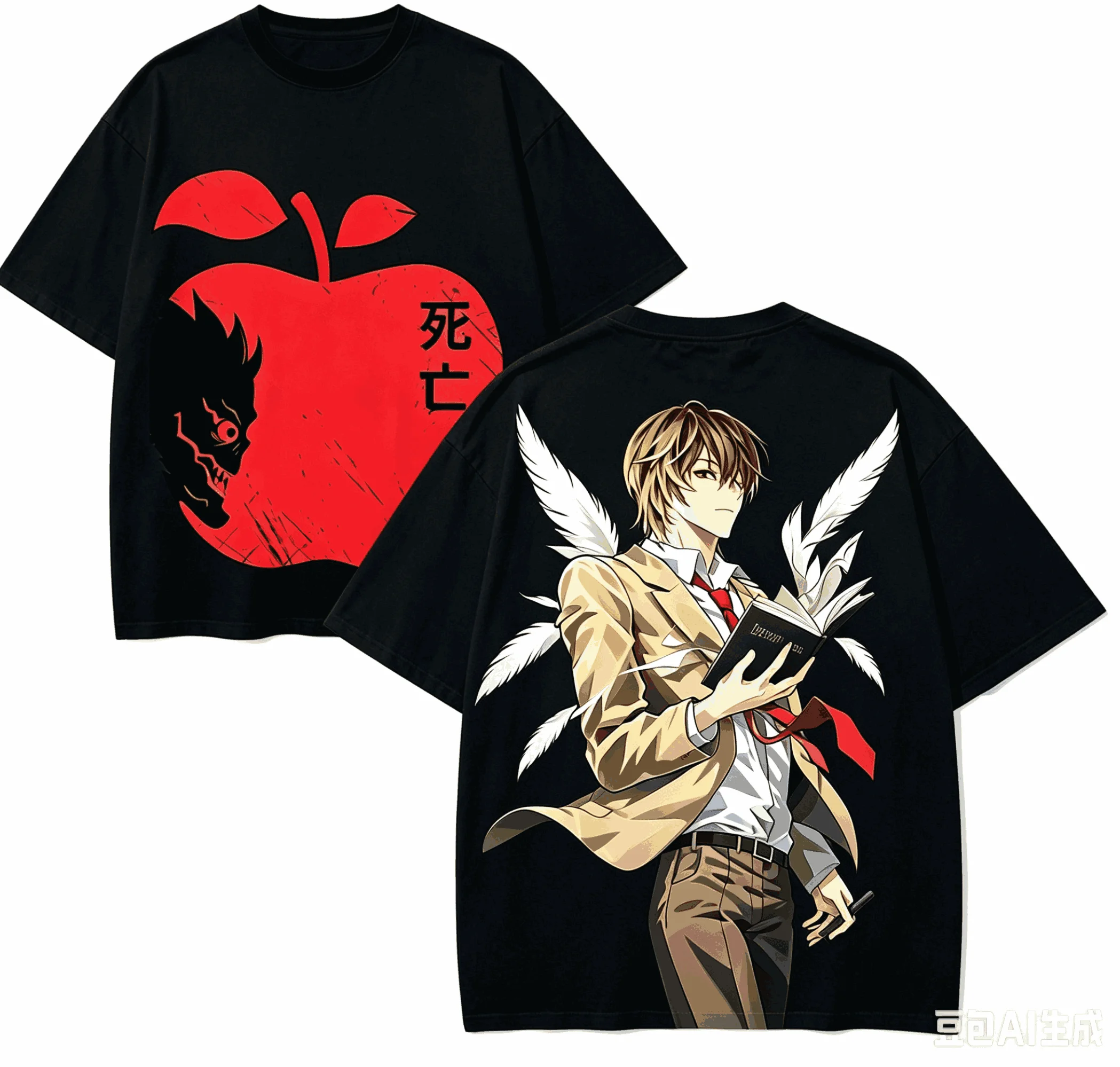 Death Note Anime Lover T-shirt Harajuku Cotton New Model High Street Retro Fashion Oversized Unisex high quality Classic Couples