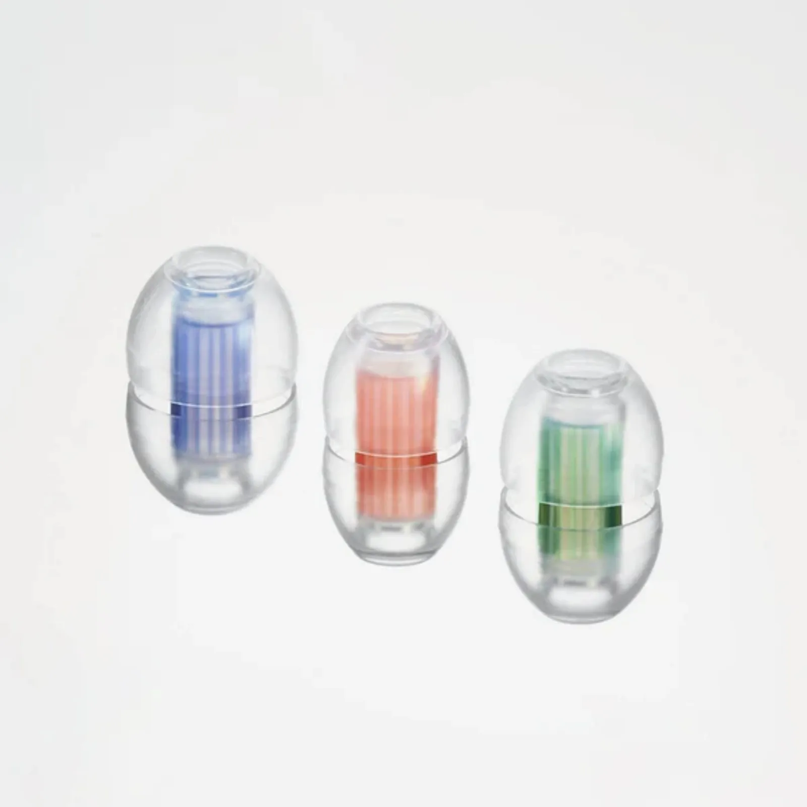 SpinFit W1 أطراف أذن أساسية مزدوجة الطبقات على شكل حرف W (زوج واحد) مع عزل الضوضاء المحسنة والراحة الفائقة