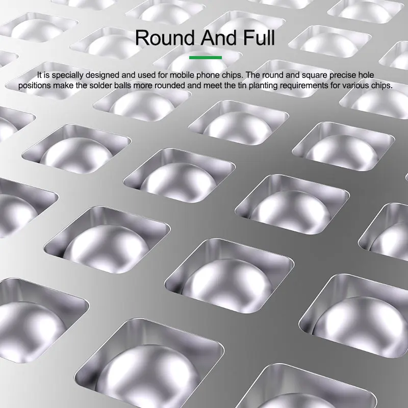 58Pcs/set BGA Reballing Stencil kit for Android CPU EMMC Qualcomm Snapdragon Exynos Hisilicon Kirin RAM Dimensity series