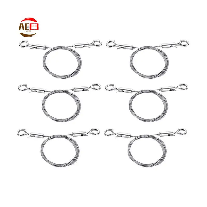 

Проволока для подвешивания картин AEE3 из нержавеющей стали, 2 м x 1,5 мм, с крючком, комплект для подвешивания картин