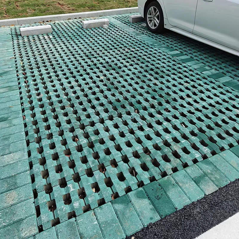 Well Shaped Brick Plastic Cement Mold Specification 25X19X8 Thickened Grass Planting Brick Parking Lot Surface Well Shaped Brick view 2