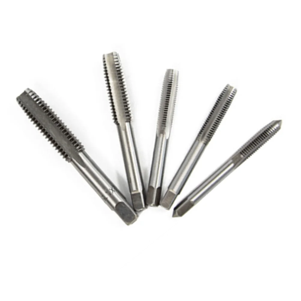 

5pcs M5 M8 Hss Spiral Point Machine Screw Plug Tap Set Metric Thread Tools For Auto Repair Machinery Straight Flute Tool Parts