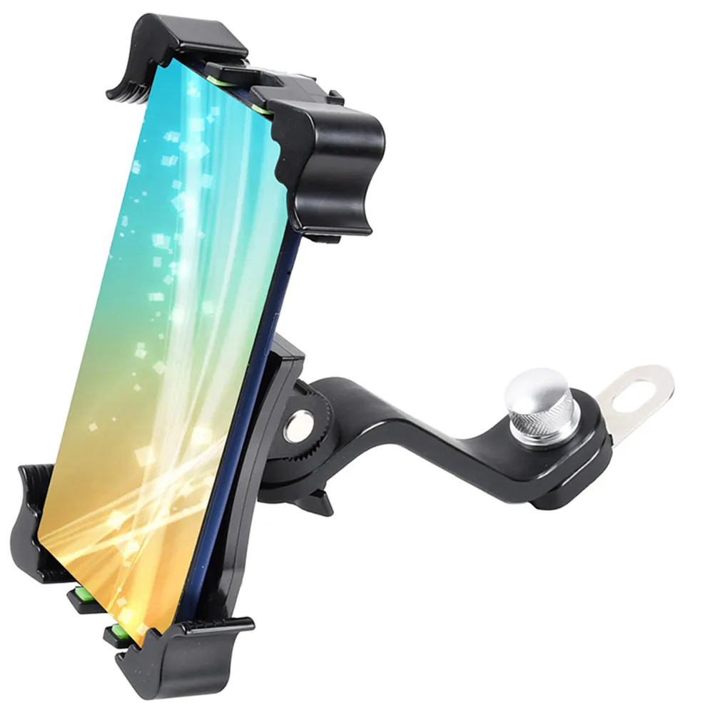 

Black Motorcycle Phone Holder 360 Degree Rotatable Bracket for Tablet and Phone Outdoor Riding Use Tablet Bracket