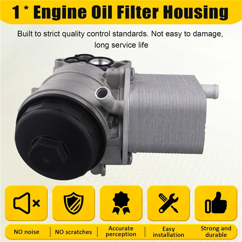 

For VOLVO XC90 3.2 MK1 Oil Radiator Cooler Housing 31359138 Aluminum Engine Oil Filter