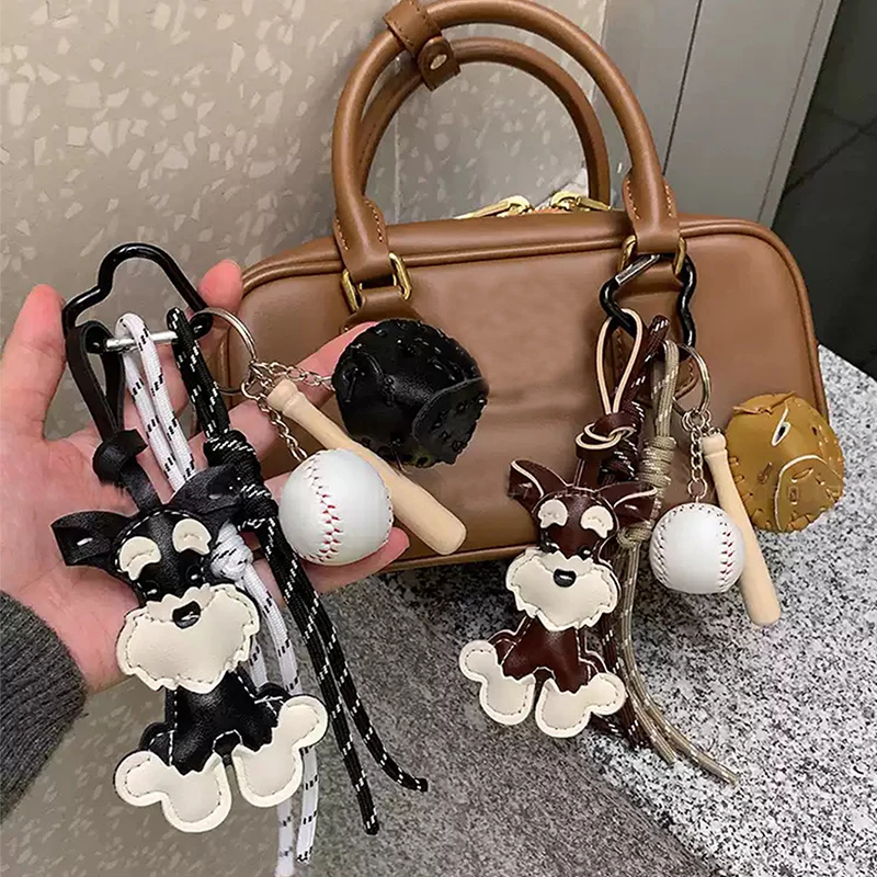 Cartoon Dog Keychains For Women Y2k Bag Pendant Couple Car Key Chains Jewelry Gift Decoration Accessories