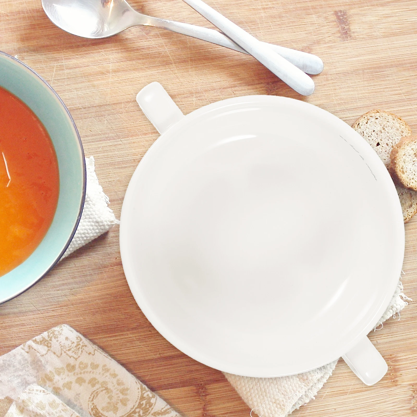

Double Handles Ceramic Stew Bowl 350ml Compact Soup Bowl Dishwasher Safe High Temperature Resistance Daily Use Kitchen Supply
