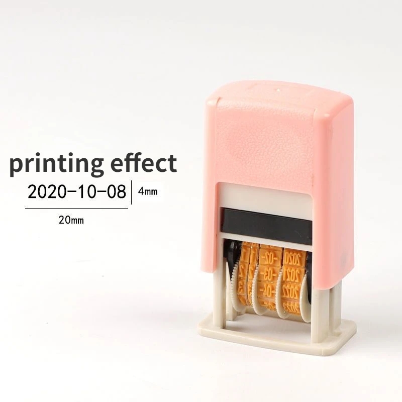 Reusable Practical DIY Hand Account Date Stamps ABS Adjustable Universal Office Supplies Self-Inking Tool for Student