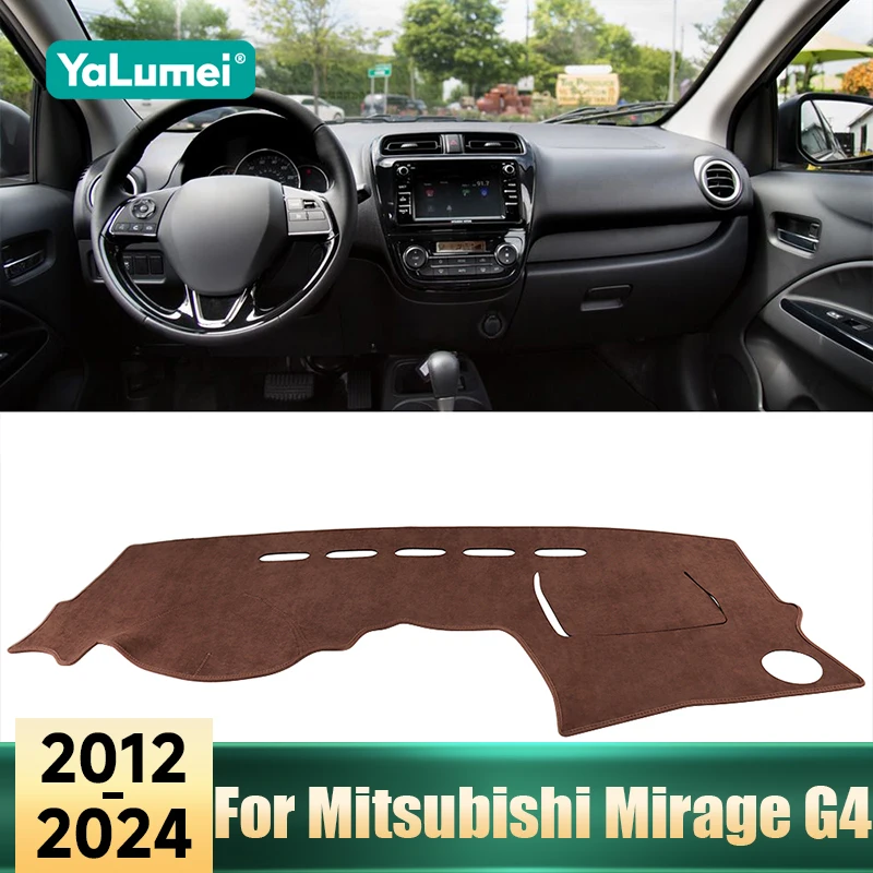 

For Mitsubishi Mirage G4 2012-2018 2019 2020 2021 2022 2023 2024 Car Dashboard Avoid Light Mat Sun Shade Cover Anti-UV Carpets