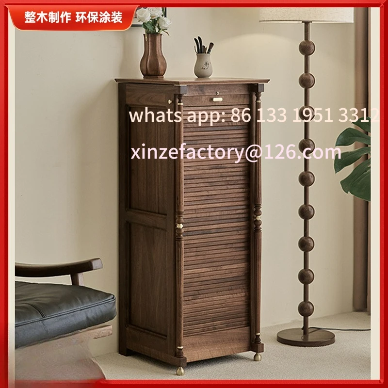 

Customizable North American Black Walnut Drawer Jewelry Storage Cabinet