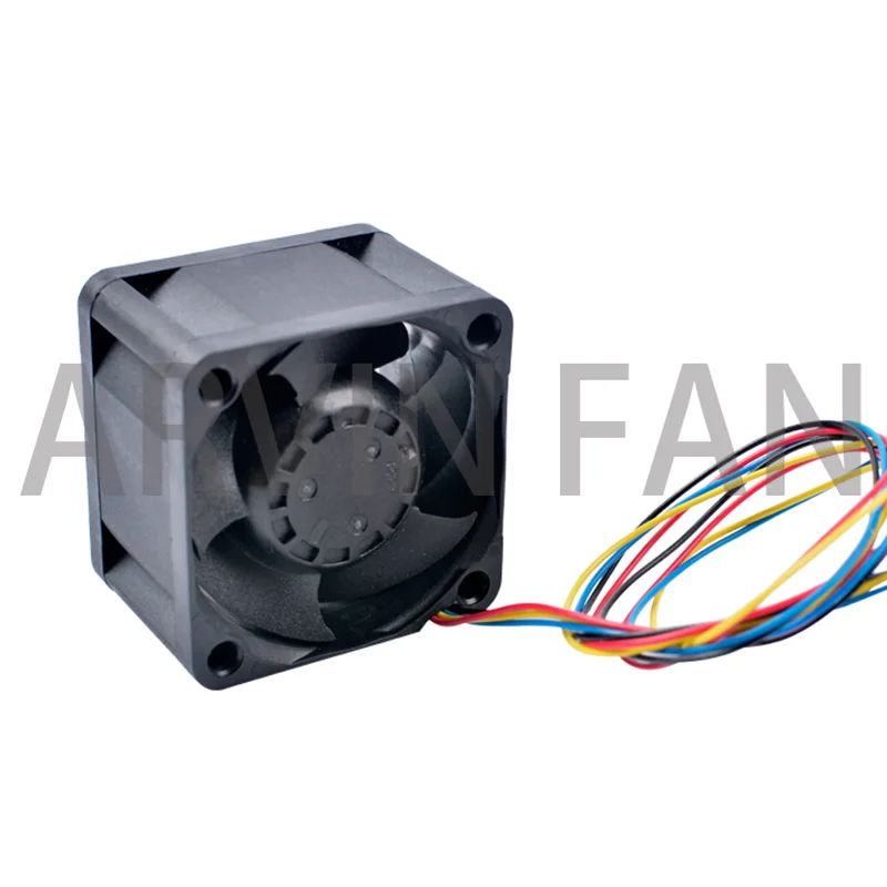 VF40281BX-Q110-S9H 4 ซม.40 มม.40x40x28 มม.DC12V 1.5A 18W 4 เส้นสูงปริมาณพัดลมระบายความร้อนสําหรับ 1U Server Power Supply