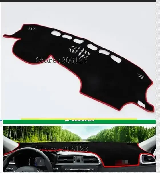 For Renault Kadjar 2016-2018Dashboard Mat Protective Interior Photophobism Pad Shade Cushion Car Styling Auto Accessories