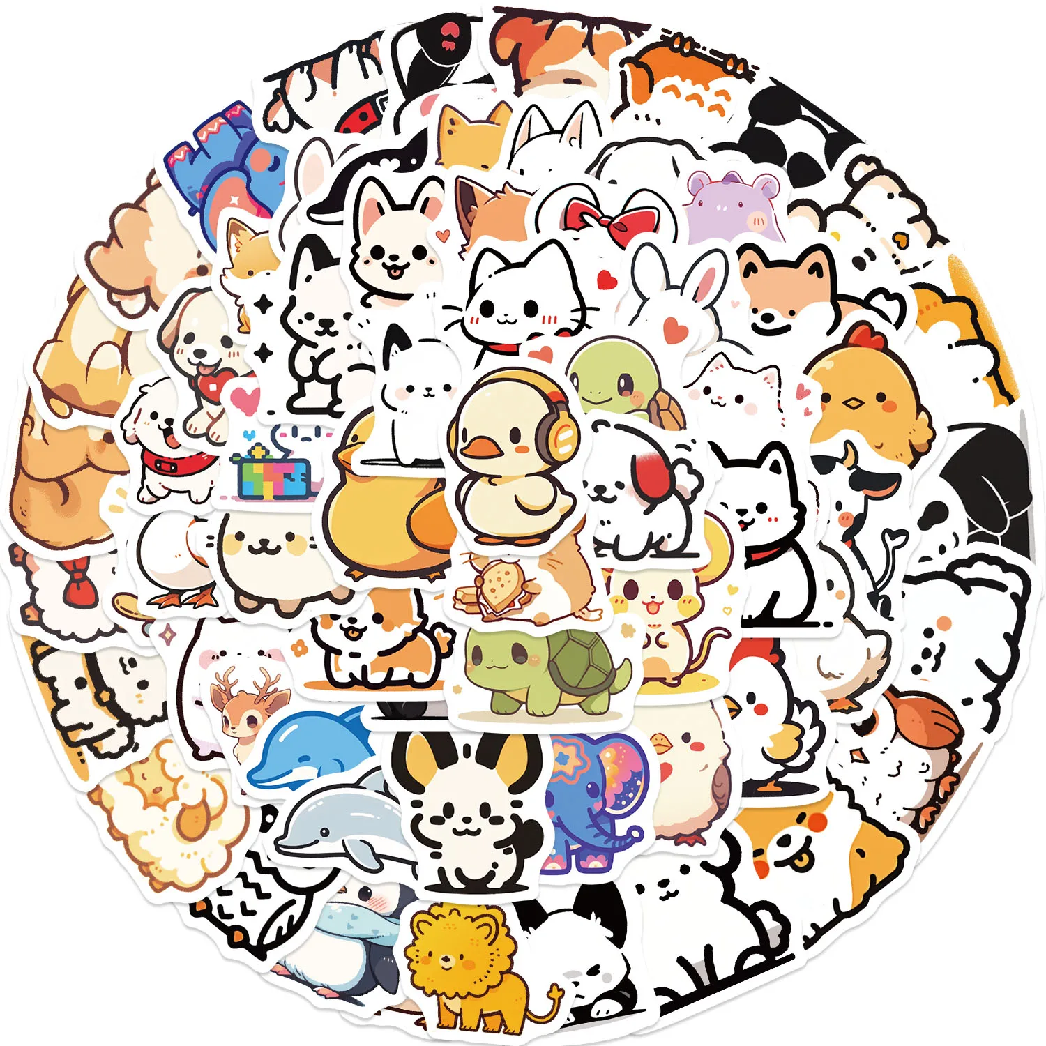 90 Stück Tier-Jub-Aufkleber, geeignet für Notebook-Computer, Gepäck, Kühlschrank, Skateboards, Handyhüllen, Aufkleber